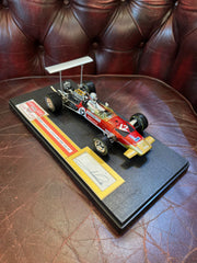 Mario Andretti Signed 1:18 Scale Lotus 49B 1968 Race Car