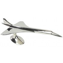 Large Polished Aluminium Planes Models / Vulcan / Concorde