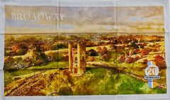 COTSWOLDS / BROADWAY TEA TOWEL & BROADWAY TOWER GIFT SET
