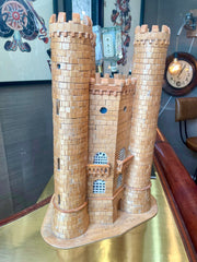 Hand Crafted Historical Broadway Cotswolds Tower Wooden ART Model