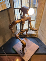 Metal Work Pipe Upcycle Lamp