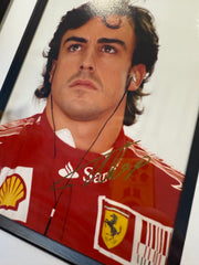 Fernando Alonso Signed Framed Photograph