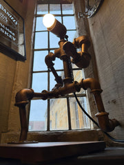 Metal Work Pipe Upcycle Lamp