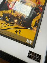 Framed David Coulthard Signed 1999 Belgian Grand Prix Programme