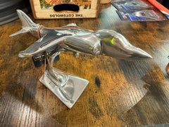 Harrier Jump Jet Polished Metal Desk Model Plane /Airplane Model