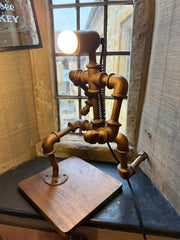 Metal Work Pipe Upcycle Lamp