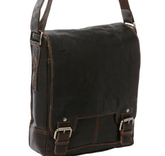 Men’s Leather Messenger Flight Bag 8342