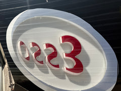 HUGE Original Esso Petrol Forecourt 3D Sign