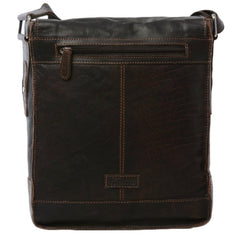 Men’s Leather Messenger Flight Bag 8342
