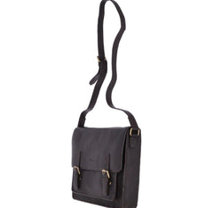 VEGAN LEATHER MESSENGER LAPTOP BAG (Brown Josh)