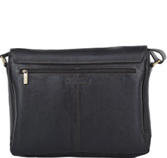 LEATHER MESSENGER LAP TOP BAG (jasper)