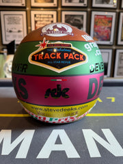 Sir Jackie Stewart Signed - Steve Deeks Helmet