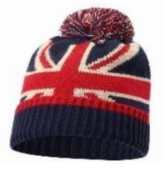 MENS BOBBLE HAT / UNION JACK BOBBLY HAT