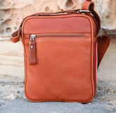 MENS LUXURY SOFT LEATHER SMALL CROSS BODY BAG NAPSAC