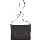 VEGAN LEATHER MESSENGER LAPTOP BAG (Brown Josh)