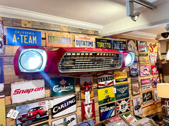 AWESOME FRONT END GENUINE MUSTANG CAR WALL ART