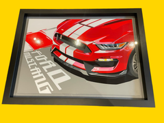 MUSTANG HAND CUT VINYL ARTWORK PICTURE / ART / PICTURE