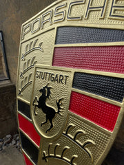 HUGE LARGE Cast Aluminium Painted SUPERCAR Signs LIGHTER THAN CAST IRON