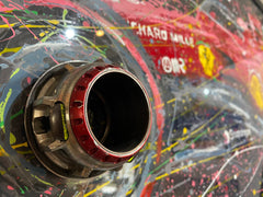 Hand Painted CARBON FIBER Charles Leclerc Ferrari F1 Artwork