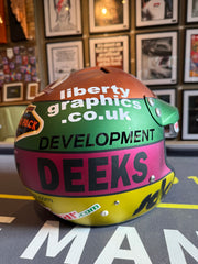 Sir Jackie Stewart Signed - Steve Deeks Helmet