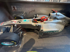 Genuine Mercedes F1 Minichamps 1:18 Scale Model Cars