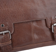 Men’s Leather Messenger Flight Bag 8342