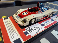 Jacky Ickx & Brian Redman Signed 1:18 Essex Porsche 936 Display Piece