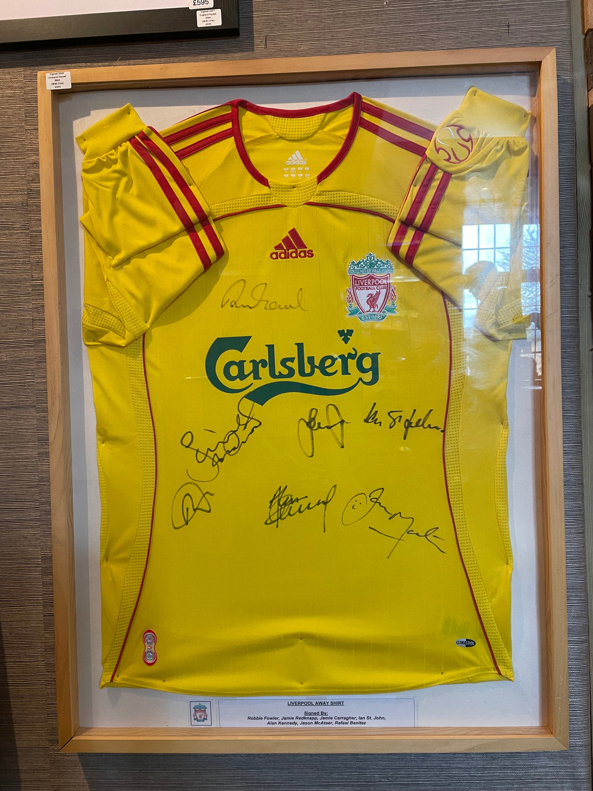 Autographed Liverpool Away Shirt