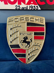 HUGE LARGE Cast Aluminium Painted SUPERCAR Signs LIGHTER THAN CAST IRON
