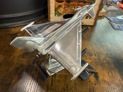 Eurofighter Typhoon Polished Aircraft Airplane Desk Model - 23cm