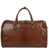 MENS LARGE LUXURY LEATHER WEEKEND HOLDALL / DUFFELL BAG