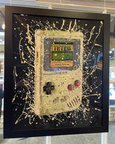 Hand Painted Original Gameboy on Carbon Fibre