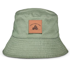 DIDDLY SQUAT FARM LISA’S GREEN / OATMEAL BUCKET HAT Clarkson's Farm