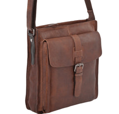 Men’s Leather Crossbody Messenger Bag