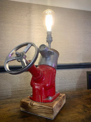 Genuine Upcycled Godiva Fire Engine Valve Lamp