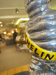 VINTAGE TYRE STYLE Man with Tyre