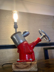 Genuine Upcycled Godiva Fire Engine Valve Lamp