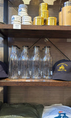 DIDDLY SQUAT COW JUICE BOTTLE CLARKSON FARM / JEREMYS FAMOUS COW JUICE BOTTLE (Empty)