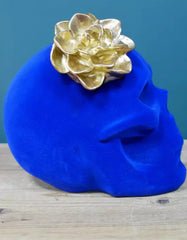 Blue Funky Skull & Crown