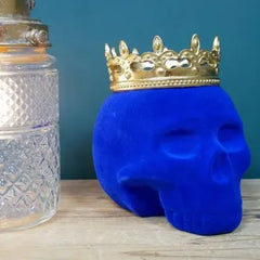 Blue Funky Skull & Crown