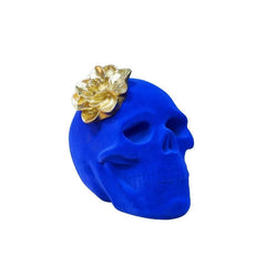 Blue Funky Skull & Crown