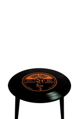 Glass Funky Record Table