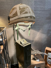 Upcycled Army Helmet Lamp