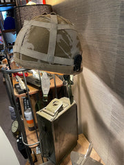 Upcycled Army Helmet Lamp