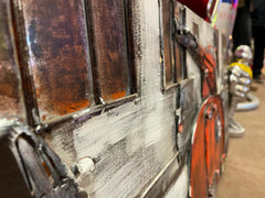 RETRO STYLE SCOOTER METAL ART PICTURE