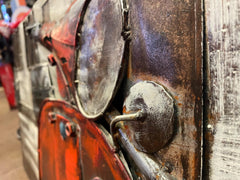 RETRO STYLE SCOOTER METAL ART PICTURE