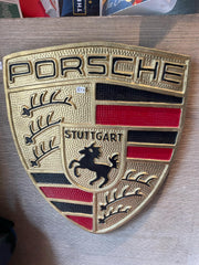 HUGE LARGE Cast Aluminium Painted SUPERCAR Signs LIGHTER THAN CAST IRON