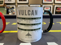 AIRCRAFT MUG / VULCAN / SPITFIRE / LANCASTER / RED ARROWS
