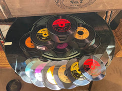 RECORD COASTER SET / 6 GLASS SET