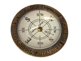 Dads Brass Compass Gift / Table Piece